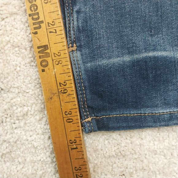 White House Black Market Womens Size 2 R The Slim Dark/Med Wash Blue Jeans - Picture 9 of 9